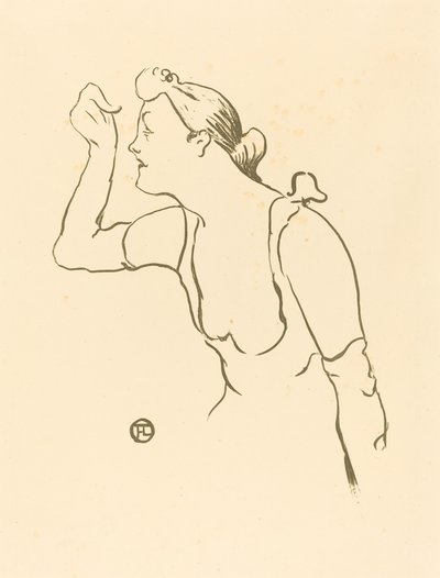 Paula Brébion, 1893 door Henri de Toulouse Lautrec