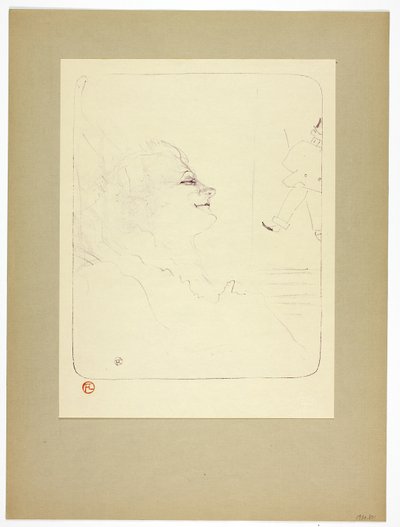 Pessima, plaat drie van Yvette Guilbert door Henri de Toulouse Lautrec