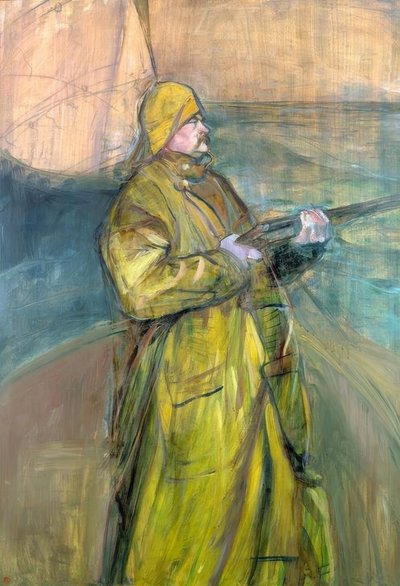 Portret van Maurice Joyant in de baai van Somme door Henri de Toulouse Lautrec
