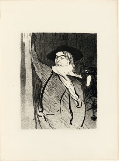Portret van Aristide Bruant, uit Le Café-Concert door Henri de Toulouse Lautrec