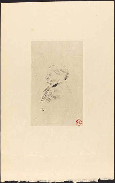 Portret van M. X door Henri de Toulouse Lautrec