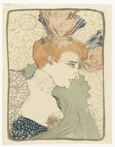 Portret van de Music Hall Entertainer Marcelle Lender door Henri de Toulouse Lautrec