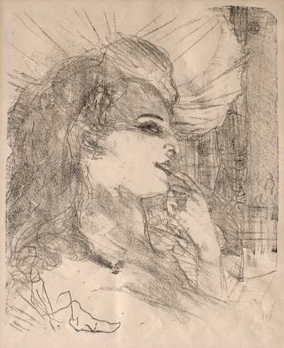 Portretten van Acteurs en Actrices: Dertien Lithografieën: Anna Held door Henri de Toulouse Lautrec