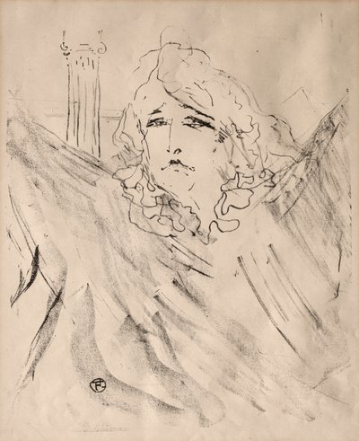 Portretten van acteurs en actrices: Dertien lithografieën: Sarah Bernhardt, 1898 door Henri de Toulouse Lautrec