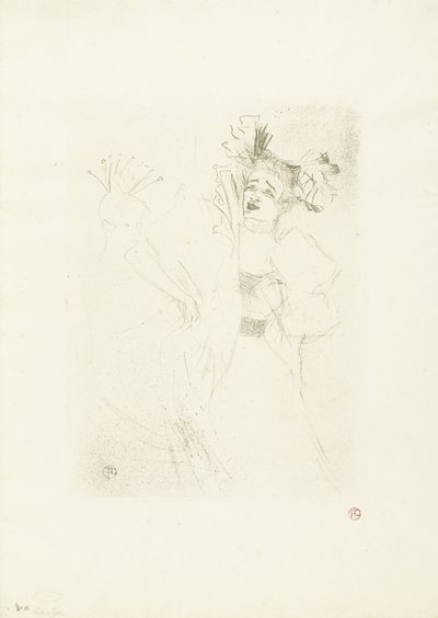 Portret van actrice Marcelle Lender in de opera Chilpéric door Henri de Toulouse Lautrec