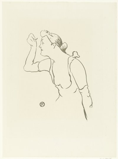 Portret van zangeres Paula Brebion door Henri de Toulouse Lautrec