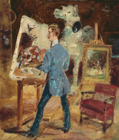 Princeteau in zijn studio door Henri de Toulouse Lautrec