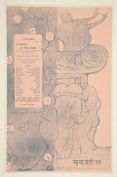 Programma van de Aarden Wagen door Henri de Toulouse Lautrec