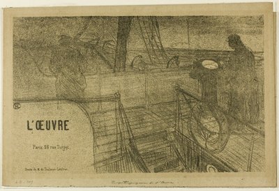 Prospectus-Programma van de werkzaamheden door Henri de Toulouse-Lautrec