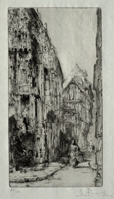 Saint-Etienne des Tonneliers in Rouen door Henri de Toulouse Lautrec