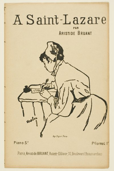À Saint-Lazare door Henri de Toulouse Lautrec