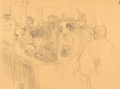 Soudais Deposition (Déposition Soudais) door Henri de Toulouse Lautrec