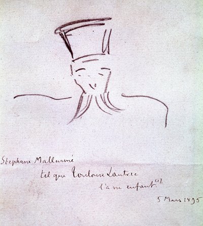 Stephane Mallarme door Henri de Toulouse Lautrec