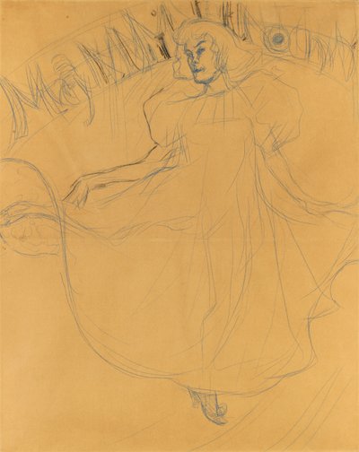 Studie voor May Milton door Henri de Toulouse Lautrec