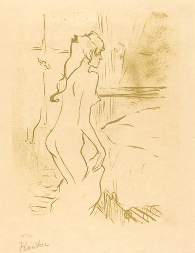 Studie van een Vrouw (Etude de femme) door Henri de Toulouse Lautrec