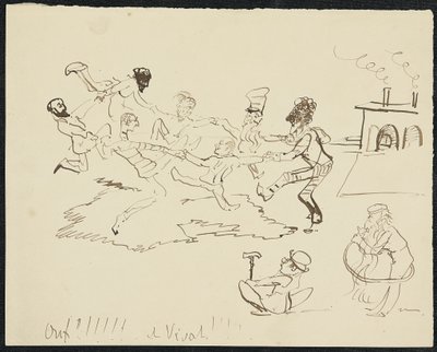 Ondergang, 1881 door Henri de Toulouse Lautrec