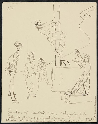 Ondergang, 1881 door Henri de Toulouse Lautrec