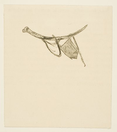 Sluitstuk uit Au Pied du Sinaï door Henri de Toulouse Lautrec