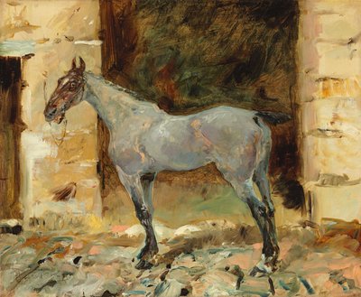 Paard aan de teugel door Henri de Toulouse Lautrec