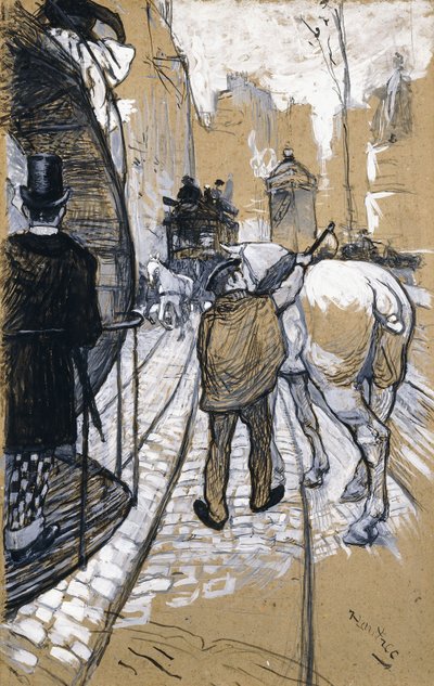 De Koetsier van de Omnibus Maatschappij, 1888 door Henri de Toulouse Lautrec