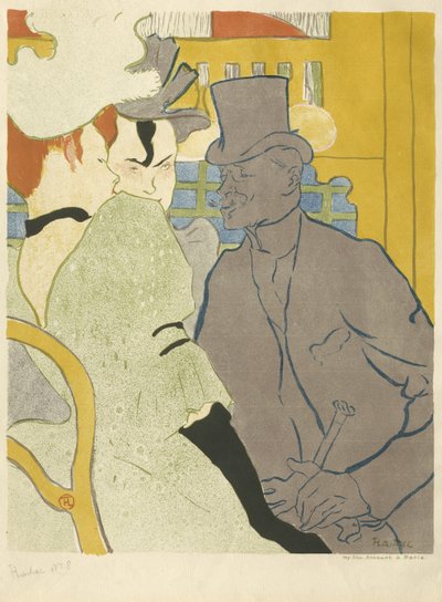 De Engelsman in de Moulin Rouge, 1892 door Henri de Toulouse Lautrec