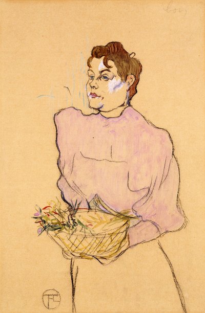 De bloemenverkoper, 1894 door Henri de Toulouse Lautrec