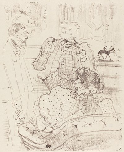 De Boete door Henri de Toulouse Lautrec