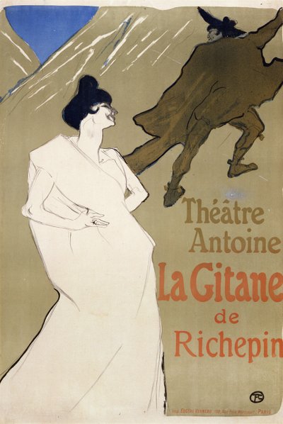 De Zigeuner, 1899 door Henri de Toulouse Lautrec