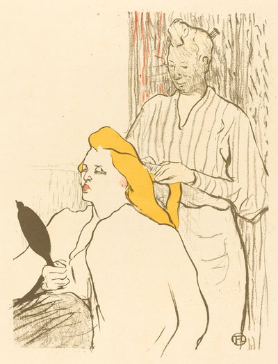 De Kapper - Programma voor het Théâtre Libre, 1893 door Henri de Toulouse Lautrec