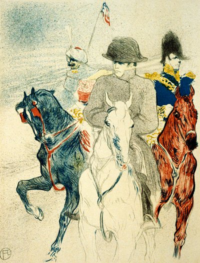 De Geschiedenis van Napoleon I afgewezen ontwerp van een poster voor het boek, 1895 door Henri de Toulouse Lautrec