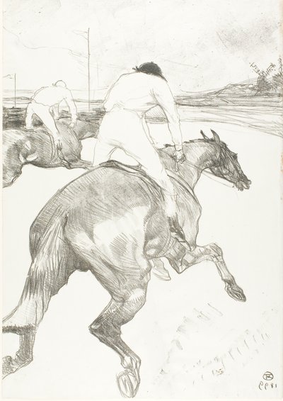 De Jockey door Henri de Toulouse Lautrec