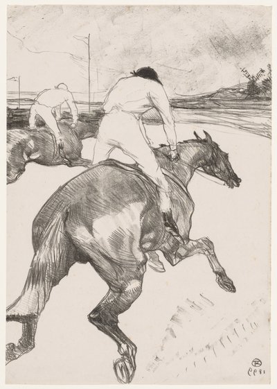 De Jockey, 1899 door Henri de Toulouse Lautrec