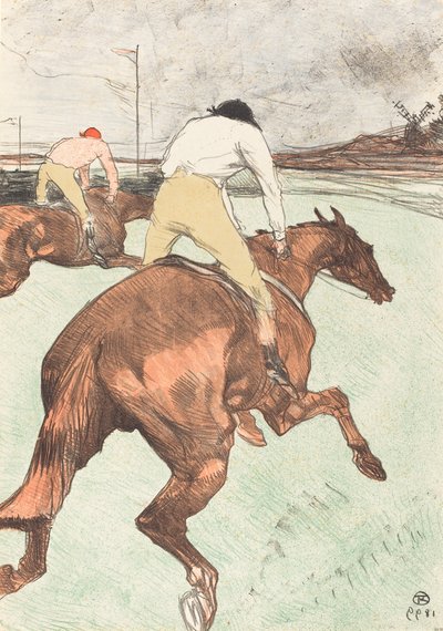 De Jockey door Henri de Toulouse Lautrec