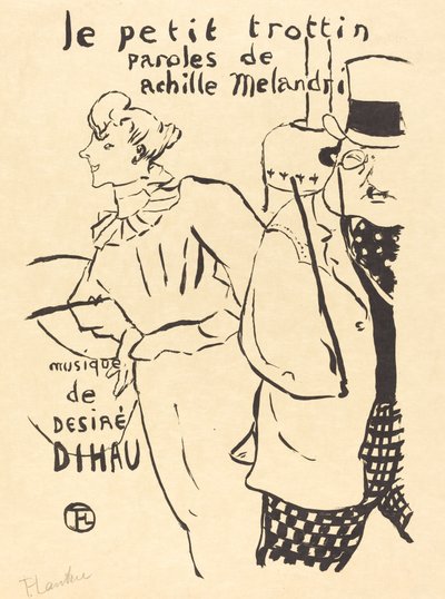 Het kleine loopmeisje door Henri de Toulouse Lautrec