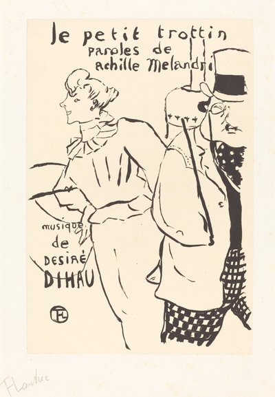 Het Kleine Boodschappenmeisje door Henri de Toulouse Lautrec