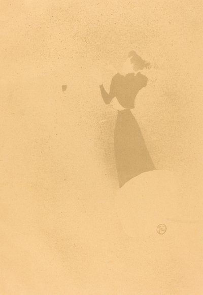 De hoedenmaakster (La Modiste - Renée Vert) door Henri de Toulouse Lautrec