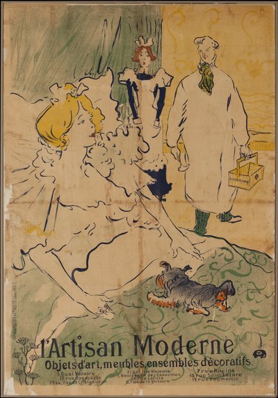 De moderne ambachtsman door Henri de Toulouse Lautrec