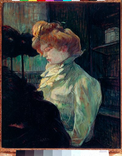 De Modist. Portret van Madame Louise Blouet door Henri de Toulouse Lautrec