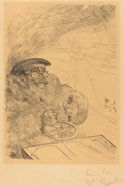 De Automobilist door Henri de Toulouse Lautrec