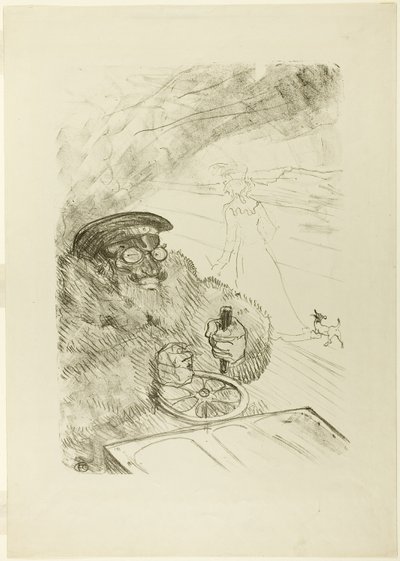 De Automobilist door Henri de Toulouse Lautrec