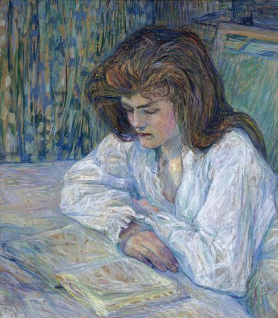 De lezer door Henri de Toulouse Lautrec