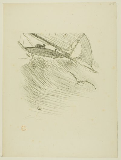De Zeezwaluwen, uit Mélodies de Désiré Dihau door Henri de Toulouse Lautrec