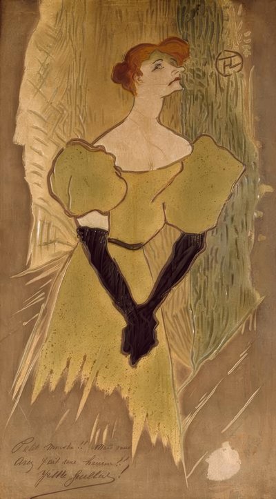 Yvette Guilbert door Henri de Toulouse Lautrec
