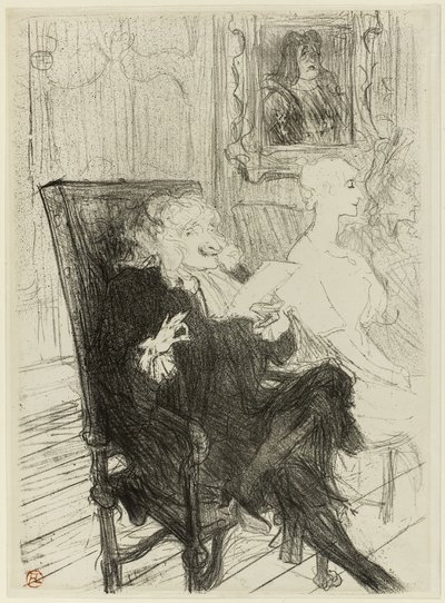 Truffier en Moreno, in Les Femmes Savantes door Henri de Toulouse Lautrec