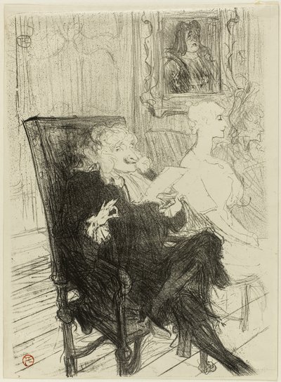 Truffier en Moreno, in Les Femmes Savantes door Henri de Toulouse Lautrec