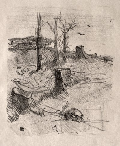 Een Begraafplaats in Galicië door Henri de Toulouse Lautrec