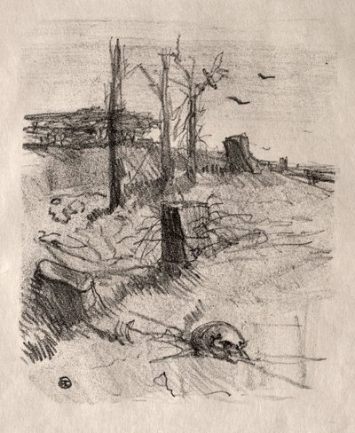 Een Begraafplaats in Galicië, 1898 door Henri de Toulouse Lautrec
