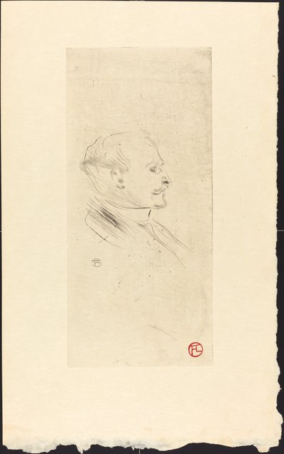 W.H.B. Sands, uitgever in Edinburgh, 1898 door Henri de Toulouse Lautrec