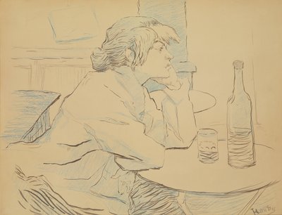 Vrouwelijke Drinker, of De Kater, 1889 door Henri de Toulouse Lautrec