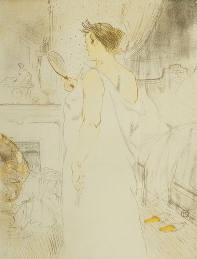 Vrouw met IJs - Handijs, Plaat VI uit Elles, 1896 door Henri de Toulouse Lautrec